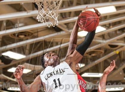 Thumbnail 1 in Springfield Central vs. Manchester (Spalding Hoophall Classic) photogallery.
