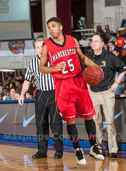 Thumbnail 2 in Springfield Central vs. Manchester (Spalding Hoophall Classic) photogallery.