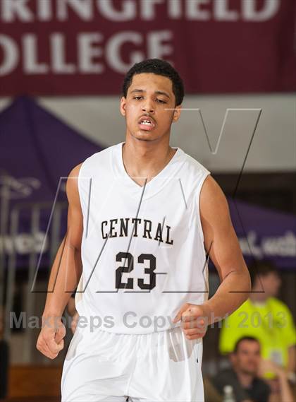 Thumbnail 3 in Springfield Central vs. Manchester (Spalding Hoophall Classic) photogallery.