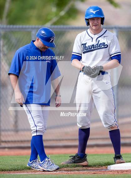Thumbnail 3 in Denver Christian vs. McMinnville (Coach Bob Invitational) photogallery.