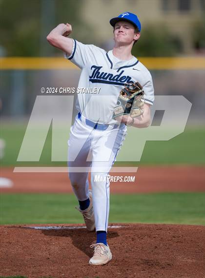 Thumbnail 3 in Denver Christian vs. McMinnville (Coach Bob Invitational) photogallery.