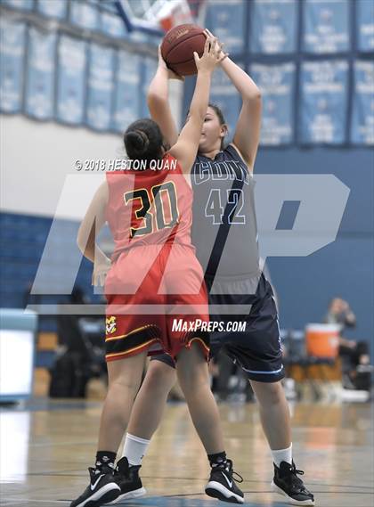 Thumbnail 1 in Mission Viejo vs Corona del Mar (CdM Tip Off Tournament) photogallery.