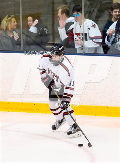 Thumbnail 1 in Albany Academy vs. Avon Old Farms (NESPAC Large Division Final) photogallery.