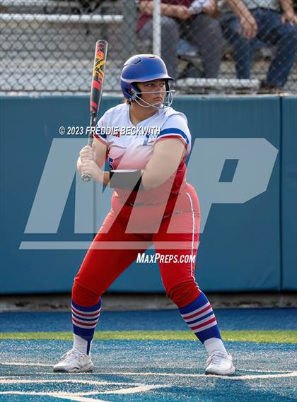 Thumbnail 1 in Whitesboro @ Prairiland (UIL 3A Softball Regional Quarterfinal) photogallery.