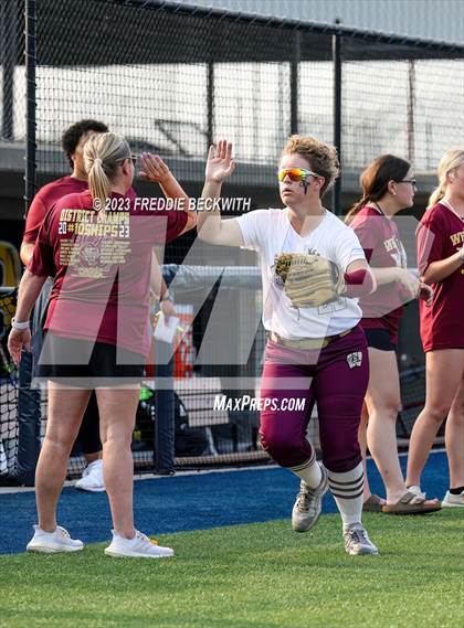Thumbnail 1 in Whitesboro @ Prairiland (UIL 3A Softball Regional Quarterfinal) photogallery.