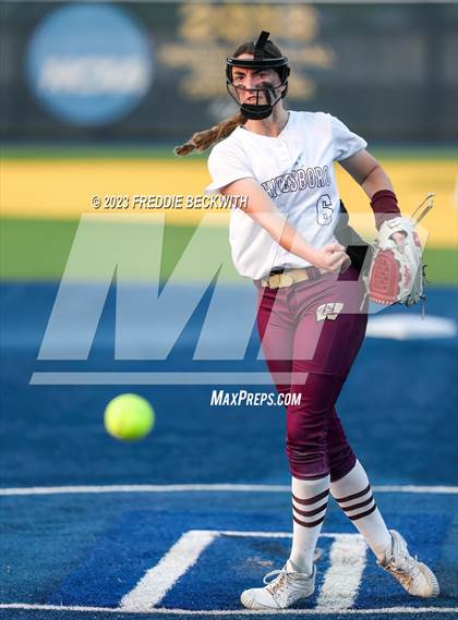 Thumbnail 3 in Whitesboro @ Prairiland (UIL 3A Softball Regional Quarterfinal) photogallery.