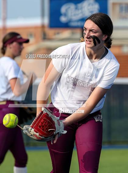 Thumbnail 1 in Whitesboro @ Prairiland (UIL 3A Softball Regional Quarterfinal) photogallery.