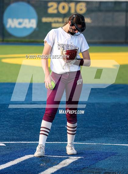 Thumbnail 1 in Whitesboro @ Prairiland (UIL 3A Softball Regional Quarterfinal) photogallery.