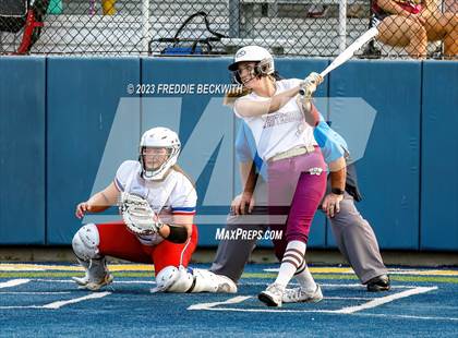 Thumbnail 2 in Whitesboro @ Prairiland (UIL 3A Softball Regional Quarterfinal) photogallery.