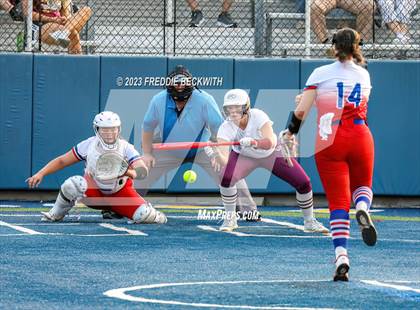 Thumbnail 3 in Whitesboro @ Prairiland (UIL 3A Softball Regional Quarterfinal) photogallery.
