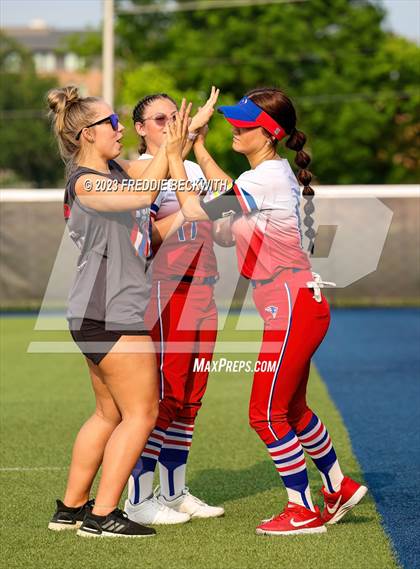 Thumbnail 1 in Whitesboro @ Prairiland (UIL 3A Softball Regional Quarterfinal) photogallery.
