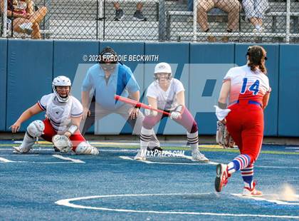 Thumbnail 1 in Whitesboro @ Prairiland (UIL 3A Softball Regional Quarterfinal) photogallery.