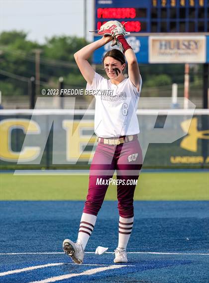 Thumbnail 2 in Whitesboro @ Prairiland (UIL 3A Softball Regional Quarterfinal) photogallery.