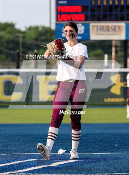 Thumbnail 1 in Whitesboro @ Prairiland (UIL 3A Softball Regional Quarterfinal) photogallery.