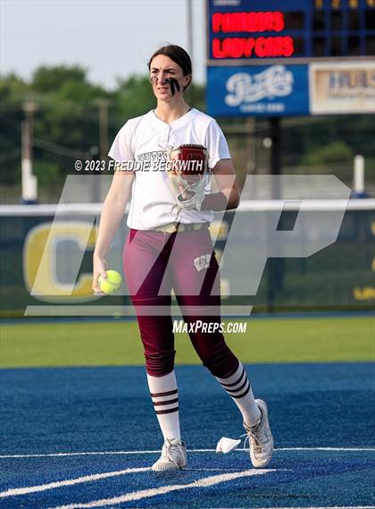 Thumbnail 3 in Whitesboro @ Prairiland (UIL 3A Softball Regional Quarterfinal) photogallery.