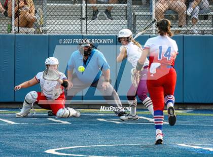 Thumbnail 2 in Whitesboro @ Prairiland (UIL 3A Softball Regional Quarterfinal) photogallery.