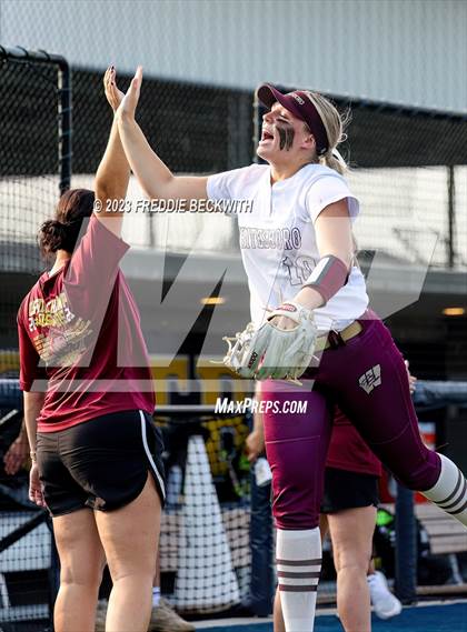 Thumbnail 3 in Whitesboro @ Prairiland (UIL 3A Softball Regional Quarterfinal) photogallery.
