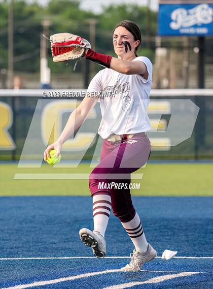 Thumbnail 1 in Whitesboro @ Prairiland (UIL 3A Softball Regional Quarterfinal) photogallery.