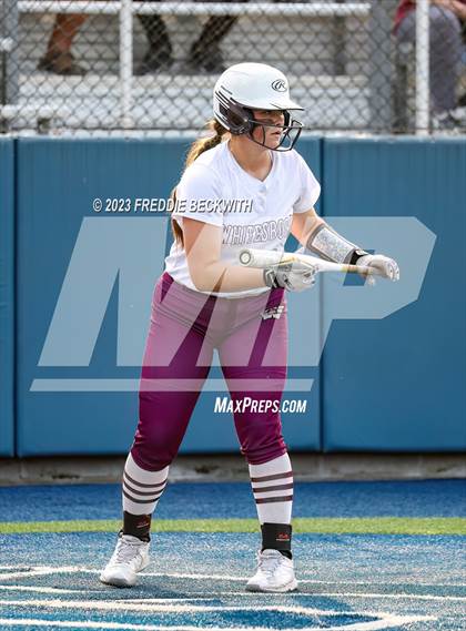 Thumbnail 2 in Whitesboro @ Prairiland (UIL 3A Softball Regional Quarterfinal) photogallery.