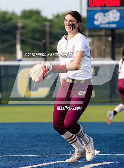 Thumbnail 3 in Whitesboro @ Prairiland (UIL 3A Softball Regional Quarterfinal) photogallery.