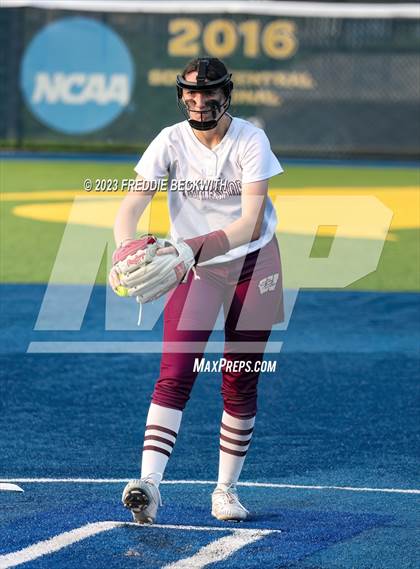 Thumbnail 1 in Whitesboro @ Prairiland (UIL 3A Softball Regional Quarterfinal) photogallery.