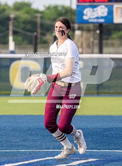Thumbnail 3 in Whitesboro @ Prairiland (UIL 3A Softball Regional Quarterfinal) photogallery.