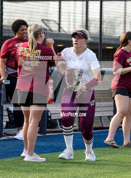 Thumbnail 3 in Whitesboro @ Prairiland (UIL 3A Softball Regional Quarterfinal) photogallery.