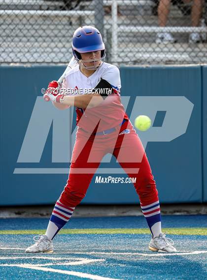 Thumbnail 1 in Whitesboro @ Prairiland (UIL 3A Softball Regional Quarterfinal) photogallery.