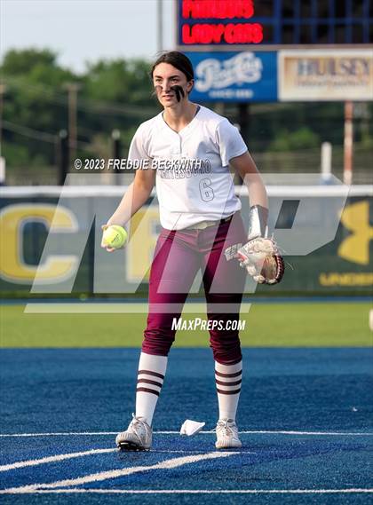 Thumbnail 1 in Whitesboro @ Prairiland (UIL 3A Softball Regional Quarterfinal) photogallery.