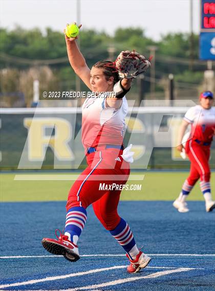 Thumbnail 1 in Whitesboro @ Prairiland (UIL 3A Softball Regional Quarterfinal) photogallery.