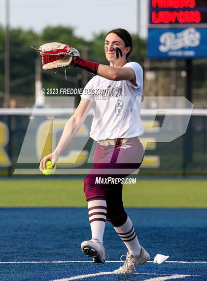 Thumbnail 3 in Whitesboro @ Prairiland (UIL 3A Softball Regional Quarterfinal) photogallery.