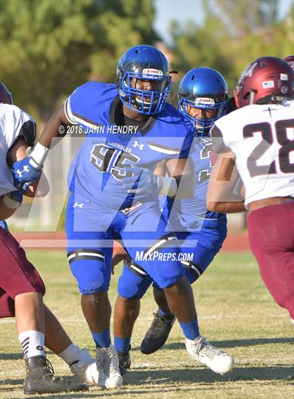 Thumbnail 3 in Chandler @ Faith Lutheran (Polynesian Football Classic) photogallery.