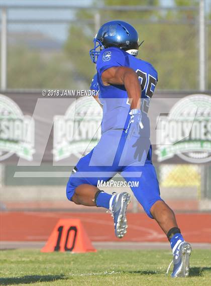 Thumbnail 2 in Chandler @ Faith Lutheran (Polynesian Football Classic) photogallery.