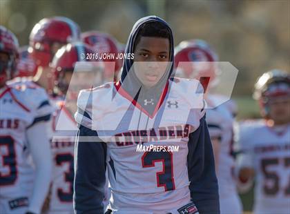 Thumbnail 3 in Monsignor Farrell vs. Archbishop Stepinac (NYCHSFL AAA Semifinal) photogallery.