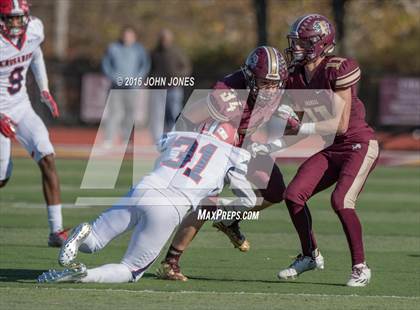 Thumbnail 3 in Monsignor Farrell vs. Archbishop Stepinac (NYCHSFL AAA Semifinal) photogallery.