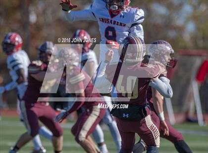 Thumbnail 1 in Monsignor Farrell vs. Archbishop Stepinac (NYCHSFL AAA Semifinal) photogallery.