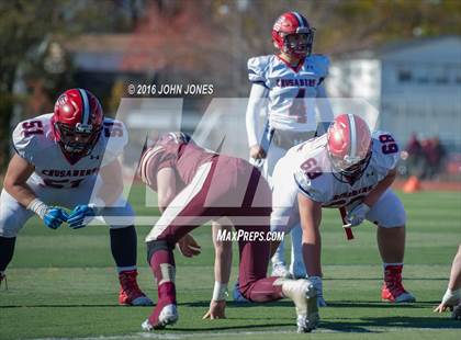 Thumbnail 1 in Monsignor Farrell vs. Archbishop Stepinac (NYCHSFL AAA Semifinal) photogallery.