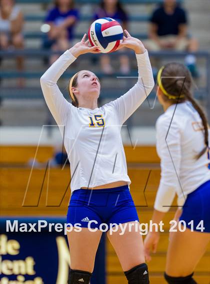 Thumbnail 2 in Samuel Clemens vs Warren (NISD Volleyball Tournament) photogallery.