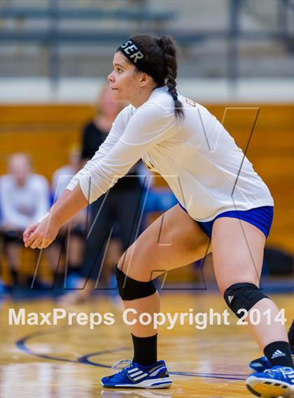 Thumbnail 1 in Samuel Clemens vs Warren (NISD Volleyball Tournament) photogallery.
