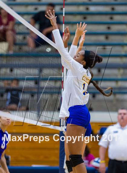 Thumbnail 3 in Samuel Clemens vs Warren (NISD Volleyball Tournament) photogallery.