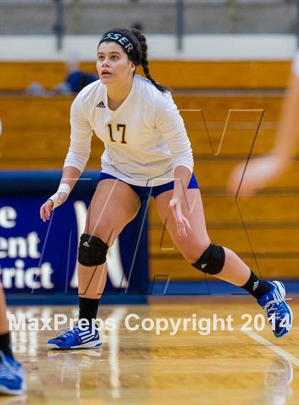 Thumbnail 3 in Samuel Clemens vs Warren (NISD Volleyball Tournament) photogallery.