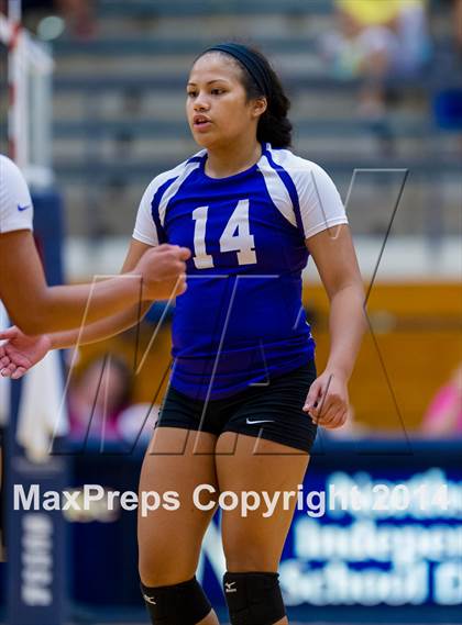 Thumbnail 3 in Samuel Clemens vs Warren (NISD Volleyball Tournament) photogallery.