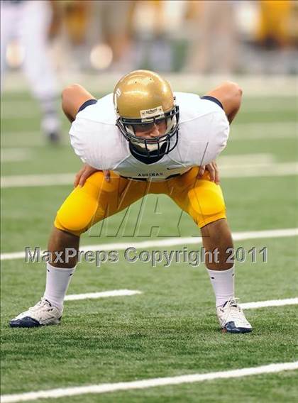 Thumbnail 1 in St. Thomas Aquinas vs Skyline (Kirk Herbstreit National Kickoff Classic) photogallery.