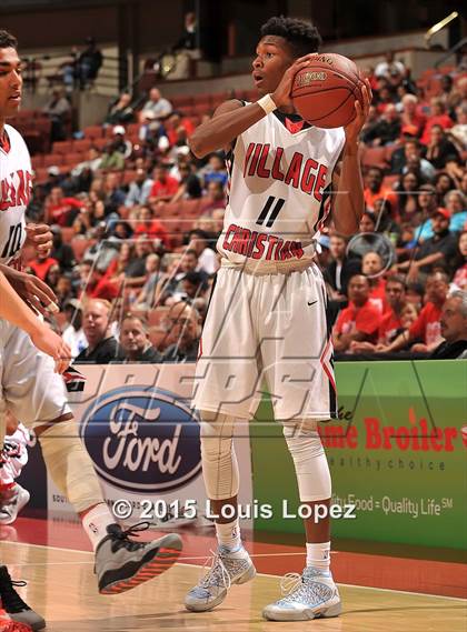 Thumbnail 1 in Village Christian vs. Great Oak (CIF SS D1AA Final) photogallery.