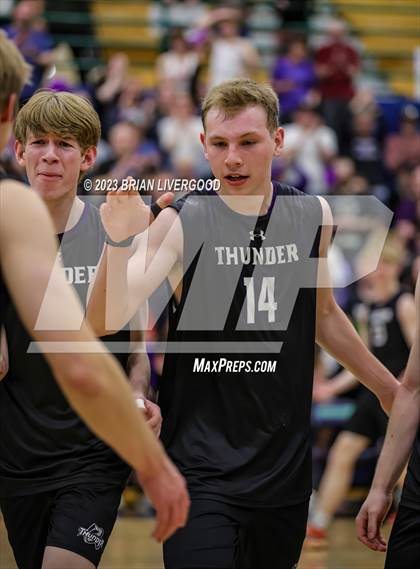 Thumbnail 2 in Discovery Canyon vs. Eaglecrest (CHSAA 5A Final) photogallery.