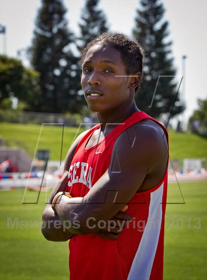 Thumbnail 2 in Adoree' Jackson Photo Shoot (@ CIF State Track and Field Championships) photogallery.