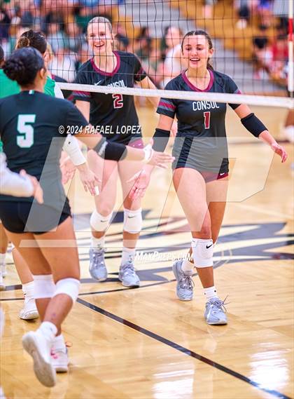 Thumbnail 3 in A&M Consolidated @ Pasadena (UIL Volleyball 5A D1 Region 3 Bi-District) photogallery.