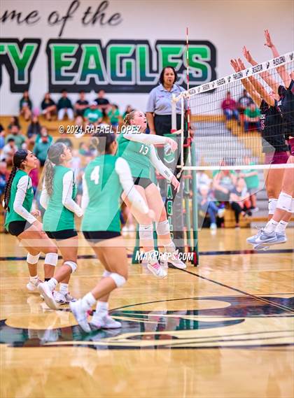 Thumbnail 3 in A&M Consolidated @ Pasadena (UIL Volleyball 5A D1 Region 3 Bi-District) photogallery.
