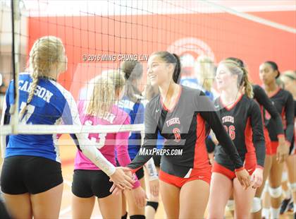 Thumbnail 1 in Elsinore vs. Carson (HUDL SoCal Invite) photogallery.
