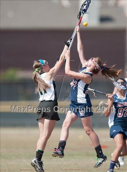 Thumbnail 2 in St. Agnes Academy v Allen (D2 TGHSLL State Semifinal) photogallery.